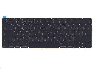 Клавиатура для ноутбука Apple Macbook Pro 13" A1706, A1707 Black, Backlite, Big Enter, RU
