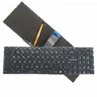 Клавиатура для ноутбука MSI GT72, GS60, чёрная, с RGB-подсветкой, без ушей, RU (MZ)