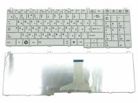 Клавиатура для ноутбука Toshiba Satellite C650, L650, белая, RU (MZ)