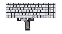 Клавиатура для ноутбука HP Pavilion 15-EG 470 G8 G9, серебро, с подсветкой, RU (MZ)