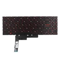 Клавиатура для ноутбука MSI Katana GF76 11UD, чёрная, с красной подсветкой, RU (MZ)