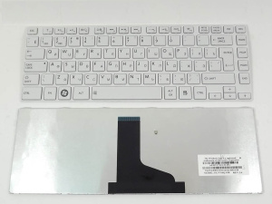 Клавиатура для ноутбука Toshiba Satellite L800, L830, белая, RU