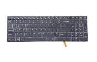 Клавиатура для ноутбука Hasee Z7-SP7D1 чёрная, с RGB-подсветкой, с рамкой, RU (MZ)