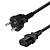 Кабель питания 220V-AC 3pin Компьютерный (NB)