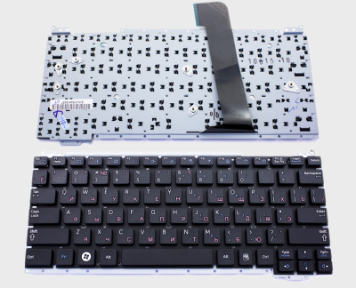 Клавиатура для ноутбука Samsung NC110, чёрная, маленький Enter, RU