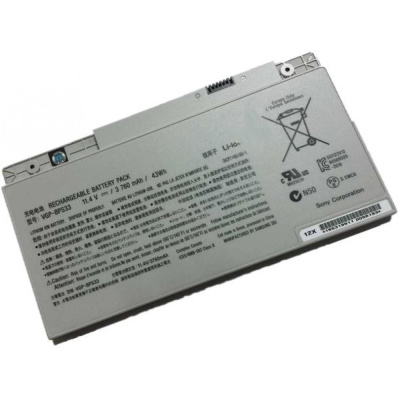Аккумулятор (батарея) для ноутбука Sony Vaio BPS33  11.4V 3760mAh серебро