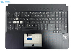 Верхняя часть корпуса (Palmrest) Asus TUF Gaming FX505, белая подсветка, RU (Сервисный оригинал)