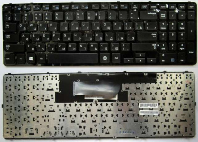 Клавиатура для ноутбука Samsung NP355V4X, 300V4X, чёрная, RU